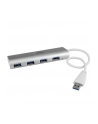 4 PORT PORTABLE USB 3.0 HUB StarTech.com 4 Port kompakter USB 3.0 Hub mit eingebautem Kabel - Aluminium USB Hub - Silber - nr 9
