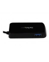 BLACK 4 PORT MINI USB 3.0 HUB StarTech.com 4 Port USB 3.0 SuperSpeed Hub - Schwarz - Portabler externer Mini USB Hub mit eingebautem Kabel - nr 7