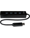 4 PORT PORTABLE USB 3.0 HUB StarTech.com 4 Port USB 3.0 SuperSpeed Hub - Schwarz - Portabler externer USB Hub mit eingebautem Kabel - nr 17