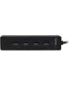 4 PORT PORTABLE USB 3.0 HUB StarTech.com 4 Port USB 3.0 SuperSpeed Hub - Schwarz - Portabler externer USB Hub mit eingebautem Kabel - nr 28