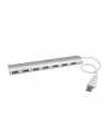7 PORT COMPACT USB 3.0 HUB StarTech.com 7 Port kompakter USB 3.0 Hub mit eingebautem Kabel - Aluminium USB Hub - Silber - nr 10