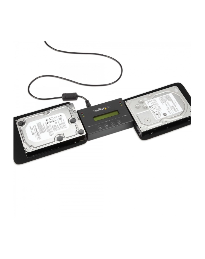 2.5/3.5 SATA HDD DUPLICATOR StarTech.com 2,5 / 3,5'' SATA / SSD Festplatten Duplikator / Eraser - Festplatten Kopierstation mit 14 GB/s Duplizier-Geschwindigkeit główny