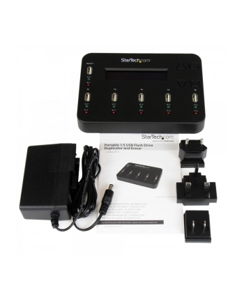USB FLASH DRIVE 1:5 DUPLICATOR StarTech.com 1:5 USB Stick Kopierstation Duplizierer und Eraser - Flash Drive Kopierer mit Eraser/Sinitizer - 5fach USB 2.0 Kopierstation
