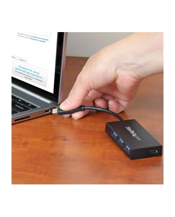 4 PORT USB 3.0 HUB - USB-C HUB StarTech.com 4 Port USB 3.1 Gen 1 Hub - USB-C auf 1x USB-C und 3x USB-A - Mobiler USB Type C Hub nr 2