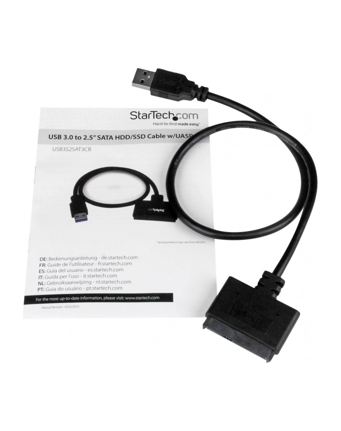 USB 3.0 TO 2.5 SATA HDD CABLE StarTech.com USB 3.0 auf 2,5'' (6,4cm) SATA III Adapter Kabel mit UASP - USB 3.0 zu SATA SSD/HDD Konverter / Adapterkabel główny