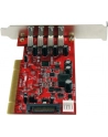 4 PORT PCI USB 3 ADAPTER CARD StarTech.com 4 Port USB 3.0 PCI Schnittstellenkarte - PCI SuperSpeed USB 3.0 Controller Karte - 2 x USB3.0 (Buchse) je 1x SATA/SP4 intern - nr 22