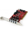 4 PORT PCI USB 3 ADAPTER CARD StarTech.com 4 Port USB 3.0 PCI Schnittstellenkarte - PCI SuperSpeed USB 3.0 Controller Karte - 2 x USB3.0 (Buchse) je 1x SATA/SP4 intern - nr 27