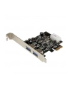 2 PORT PCIE USB 3 CARD W/ UASP StarTech.com 2 Port USB 3.0 PCI Express Schnittstellenkarte mit UASP und 4 Pin LP4 Molex - 2-fach SuperSpeed USB PCIe Karte - nr 7