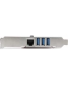 3 PORT PCIE USB 3.0 CARD + GBE StarTech.com 3 Port PCI Express USB 3.0 Karte mit Gigabit Ethernet - 3-fach PCIe USB Schnittstellenkarte mit GbE Anschluss - nr 16