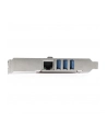 3 PORT PCIE USB 3.0 CARD + GBE StarTech.com 3 Port PCI Express USB 3.0 Karte mit Gigabit Ethernet - 3-fach PCIe USB Schnittstellenkarte mit GbE Anschluss - nr 9