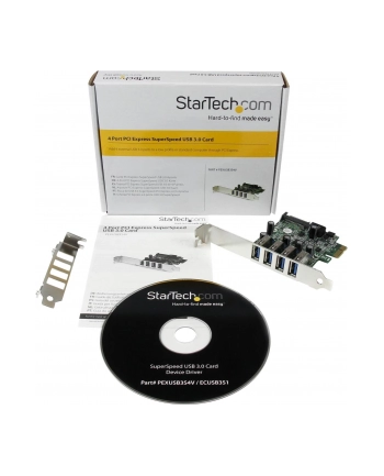 4 PORT PCIE USB 3.0 CARD StarTech.com 4 Port PCI Express USB 3.0 SuperSpeed Schnittstellenkarte mit UASP - SATA Strom - PCIe 4x USB 3.0 mit SATA-Anschluss