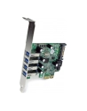 4 PORT PCIE USB 3.0 CARD StarTech.com 4 Port PCI Express USB 3.0 SuperSpeed Schnittstellenkarte mit UASP - SATA Strom - PCIe 4x USB 3.0 mit SATA-Anschluss - nr 25