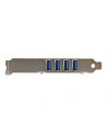 4 PORT PCIE USB 3.0 CARD StarTech.com 4 Port PCI Express USB 3.0 SuperSpeed Schnittstellenkarte mit UASP - SATA Strom - PCIe 4x USB 3.0 mit SATA-Anschluss - nr 4
