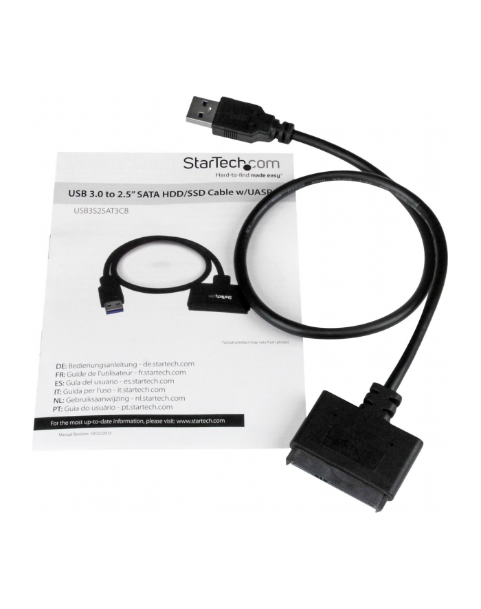 USB 3.0 TO 2.5 SATA HDD CABLE StarTech.com USB 3.0 auf 2,5'' (6,4cm) SATA III Adapter Kabel mit UASP - USB 3.0 zu SATA SSD/HDD Konverter / Adapterkabel główny