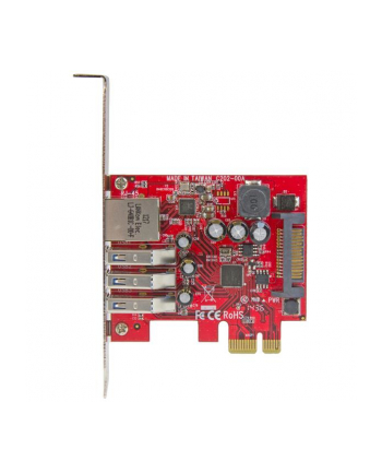3 PORT PCIE USB 3.0 CARD + GBE StarTech.com 3 Port PCI Express USB 3.0 Karte mit Gigabit Ethernet - 3-fach PCIe USB Schnittstellenkarte mit GbE Anschluss