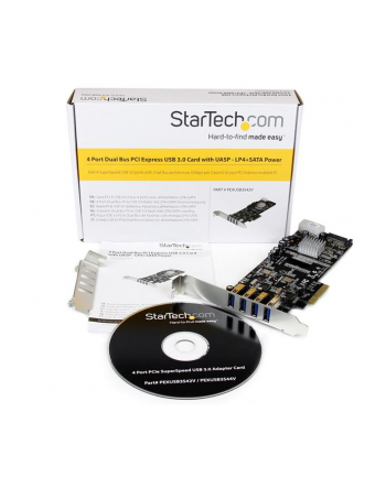 StarTech.com 4 PT 2 CHANNEL PCIE USB 3 CARD .