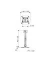 Vogel`s PPC 1540 BEAMER CEILLING MOUNT SILVER 400-500 MM UP TO 15KG - nr 9