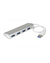 4 PORT PORTABLE USB 3.0 HUB StarTech.com 4 Port kompakter USB 3.0 Hub mit eingebautem Kabel - Aluminium USB Hub - Silber - nr 10