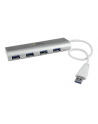 4 PORT PORTABLE USB 3.0 HUB StarTech.com 4 Port kompakter USB 3.0 Hub mit eingebautem Kabel - Aluminium USB Hub - Silber - nr 14