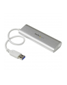 4 PORT PORTABLE USB 3.0 HUB StarTech.com 4 Port kompakter USB 3.0 Hub mit eingebautem Kabel - Aluminium USB Hub - Silber - nr 43