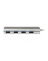 4 PORT PORTABLE USB 3.0 HUB StarTech.com 4 Port kompakter USB 3.0 Hub mit eingebautem Kabel - Aluminium USB Hub - Silber - nr 44