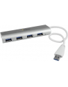 4 PORT PORTABLE USB 3.0 HUB StarTech.com 4 Port kompakter USB 3.0 Hub mit eingebautem Kabel - Aluminium USB Hub - Silber - nr 9