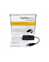 BLACK 4 PORT MINI USB 3.0 HUB StarTech.com 4 Port USB 3.0 SuperSpeed Hub - Schwarz - Portabler externer Mini USB Hub mit eingebautem Kabel - nr 16