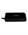 BLACK 4 PORT MINI USB 3.0 HUB StarTech.com 4 Port USB 3.0 SuperSpeed Hub - Schwarz - Portabler externer Mini USB Hub mit eingebautem Kabel - nr 18