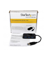 BLACK 4 PORT MINI USB 3.0 HUB StarTech.com 4 Port USB 3.0 SuperSpeed Hub - Schwarz - Portabler externer Mini USB Hub mit eingebautem Kabel - nr 27