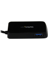 BLACK 4 PORT MINI USB 3.0 HUB StarTech.com 4 Port USB 3.0 SuperSpeed Hub - Schwarz - Portabler externer Mini USB Hub mit eingebautem Kabel - nr 3