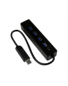 4 PORT PORTABLE USB 3.0 HUB StarTech.com 4 Port USB 3.0 SuperSpeed Hub - Schwarz - Portabler externer USB Hub mit eingebautem Kabel - nr 16