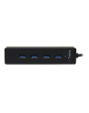 4 PORT PORTABLE USB 3.0 HUB StarTech.com 4 Port USB 3.0 SuperSpeed Hub - Schwarz - Portabler externer USB Hub mit eingebautem Kabel - nr 18