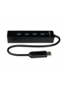 4 PORT PORTABLE USB 3.0 HUB StarTech.com 4 Port USB 3.0 SuperSpeed Hub - Schwarz - Portabler externer USB Hub mit eingebautem Kabel - nr 20