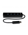 4 PORT PORTABLE USB 3.0 HUB StarTech.com 4 Port USB 3.0 SuperSpeed Hub - Schwarz - Portabler externer USB Hub mit eingebautem Kabel - nr 21