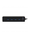 4 PORT PORTABLE USB 3.0 HUB StarTech.com 4 Port USB 3.0 SuperSpeed Hub - Schwarz - Portabler externer USB Hub mit eingebautem Kabel - nr 22