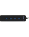 4 PORT PORTABLE USB 3.0 HUB StarTech.com 4 Port USB 3.0 SuperSpeed Hub - Schwarz - Portabler externer USB Hub mit eingebautem Kabel - nr 4