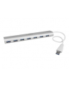 7 PORT COMPACT USB 3.0 HUB StarTech.com 7 Port kompakter USB 3.0 Hub mit eingebautem Kabel - Aluminium USB Hub - Silber - nr 11