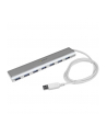 7 PORT COMPACT USB 3.0 HUB StarTech.com 7 Port kompakter USB 3.0 Hub mit eingebautem Kabel - Aluminium USB Hub - Silber - nr 27