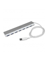 7 PORT COMPACT USB 3.0 HUB StarTech.com 7 Port kompakter USB 3.0 Hub mit eingebautem Kabel - Aluminium USB Hub - Silber - nr 45