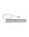 7 PORT COMPACT USB 3.0 HUB StarTech.com 7 Port kompakter USB 3.0 Hub mit eingebautem Kabel - Aluminium USB Hub - Silber - nr 46