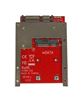MSATA SSD TO 2.5 SATA ADAPTER StarTech.com mSATA SSD auf 2,5 Zoll SATA Adapter / Konverter - mSATA auf 22-Pin SATA 6,4cm HDD Adapter