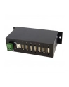 7 PORT RUGGED USB HUB StarTech.com Industrieller montierbarer 7 Port USB 2.0 Hub - Schwarz - nr 7