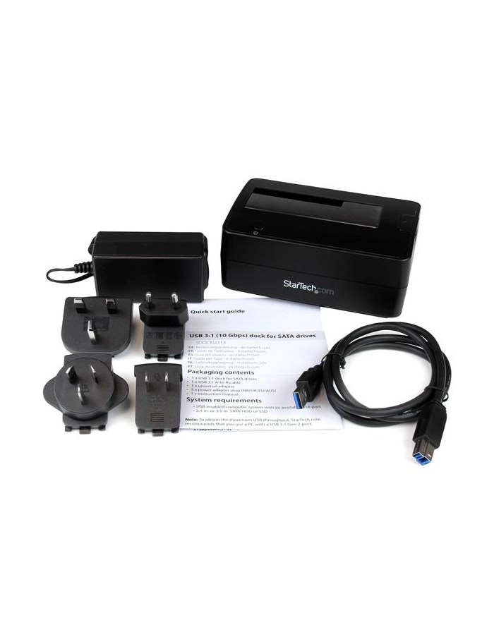StarTech.com USB 3.1 GEN 2 SINGLE-BAY DOCK . główny