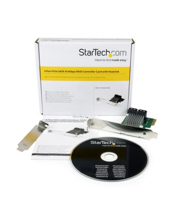 StarTech.com 4 PORT PCIE SATA III CARD .