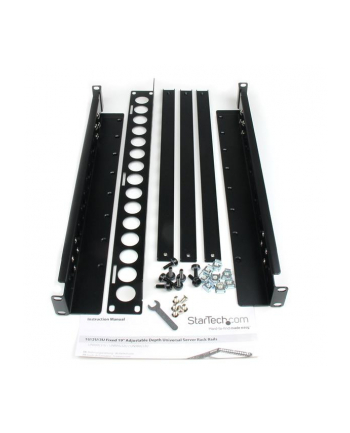 UNIVERSAL SERVER RACK RAILS StarTech.com Rack Mounting Rails for Non-Rackmountable Gear - Mount Non-Rackmountable Servers or Network Equipment - Adjustable Depth - 1U