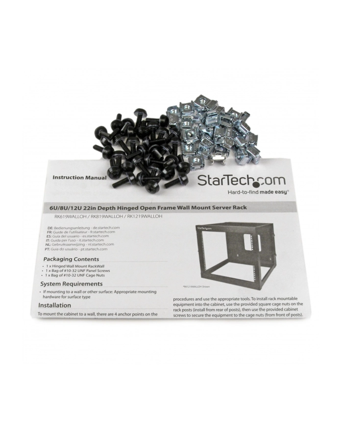 StarTech.com 6U 22 WALL MOUNT SERVER RACK IN główny