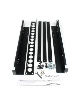 UNIVERSAL SERVER RACK RAILS StarTech.com Rack Mounting Rails for Non-Rackmountable Gear - Mount Non-Rackmountable Servers or Network Equipment - Adjustable Depth - 1U nr 2