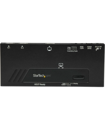 2 PORT 4K HDMI VIDEO SWITCH StarTech.com 2-Port HDMI Automatic Video Switch - 4K 2x1 HDMI Switch with Fast Switching, Auto-sensing and Serial Control