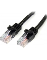 2M BLACK CAT 5E PATCH CABLE StarTech.com 2m Cat5e RJ45 UTP Netzwerkkabel Snagless - Cat 5e Patchkabel - Schwarz - Stecker / Stecker - nr 16