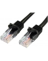 2M BLACK CAT 5E PATCH CABLE StarTech.com 2m Cat5e RJ45 UTP Netzwerkkabel Snagless - Cat 5e Patchkabel - Schwarz - Stecker / Stecker - nr 17